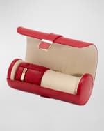 Image 4 of 5: WOLF Palermo Double Watch Roll & Jewelry Pouch