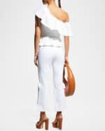 Image 3 of 5: Cinq a Sept Lou Denim Pants with Ties