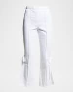 Image 1 of 5: Cinq a Sept Lou Denim Pants with Ties