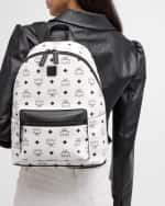 Image 2 of 5: MCM Stark Small Logo Zip Backpack