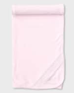 Image 1 of 2: Kissy Kissy Girl's Hand-Smocked Pima Cotton Baby Blanket
