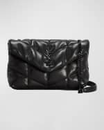Image 1 of 5: Saint Laurent Loulou Toy YSL Puffer Leather Crossbody Bag