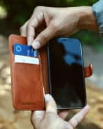 Image 1 of 5: Bluebonnet iPhone 13 Pro Leather Folio Case