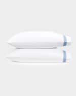 Image 1 of 3: Matouk Schumacher Astor Braid Standard Pillowcases, Pair