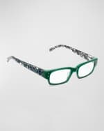 Image 1 of 3: Eyebobs Peckerhead Rectangle Acetate Reader Glasses