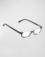 Image 1 of 3: Eyebobs What Inheritance Semi-Rimless Rectangle Acetate Reader Glasses