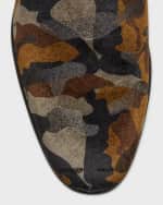 Image 4 of 6: Magnanni Men's Jareth Velvet Venetian Loafers