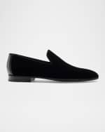 Image 1 of 6: Magnanni Men's Jareth Velvet Venetian Loafers