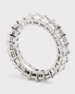 Image 3 of 5: Neiman Marcus Diamonds Platinum Radiant FG/VS Diamond Eternity Band, Size 6, 5.28tcw