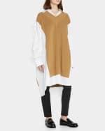 Image 4 of 5: Miu Miu Leather Penny Loafers