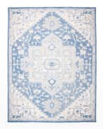 Image 1 of 6: Lauren Ralph Lauren Percy Blue Hand-Woven Rug, 5' x 8'