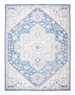 Image 1 of 6: Lauren Ralph Lauren Percy Blue Hand-Woven Rug, 8' x 10'