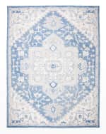 Image 1 of 7: Lauren Ralph Lauren Percy Blue Hand-Woven Rug, 9' x 12'