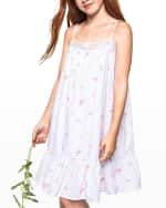 Image 3 of 3: Petite Plume Girl's Butterflies Lily Nightgown, Size 6M-14