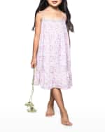 Image 3 of 3: Petite Plume Girl's Dorset Floral-Print Nightgown, Size 6M-14