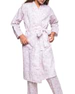 Image 3 of 3: Petite Plume Girl's Dorset-Floral Robe, Size 6M-14