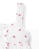 Image 2 of 3: Petite Plume Girl's Charlotte Pleated Nightgown, Size 6M-12