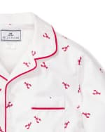 Image 2 of 3: Petite Plume Kid's Brixham Lobsters 2-Piece Pajama Set, Size 6M-14