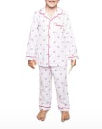 Image 3 of 3: Petite Plume Kid's Brixham Lobsters 2-Piece Pajama Set, Size 6M-14