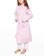 Image 3 of 3: Petite Plume Girl's Sweethearts Robe, Size 3-14