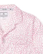 Image 2 of 3: Petite Plume Girl's Palmier Sweethearts 2-Piece Pajama Set, Size 6M-14