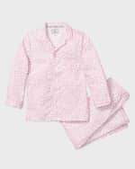 Image 1 of 3: Petite Plume Girl's Palmier Sweethearts 2-Piece Pajama Set, Size 6M-14