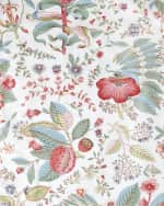 Image 3 of 3: Matouk Schumacher Pomegranate Queen Fitted Sheet