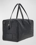 Image 2 of 4: Ferragamo Men's Gancini-Embossed Leather Weekender Duffel Bag
