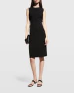 Image 2 of 5: Lafayette 148 New York Harpson Finesse Crepe Sheath Dress