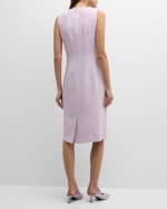 Image 4 of 6: Lafayette 148 New York Harpson Finesse Crepe Sheath Dress