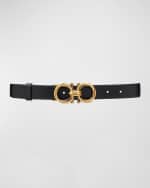 Image 1 of 4: Ferragamo Double Gancini Belt