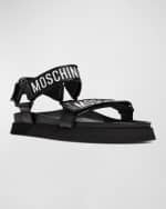 Image 2 of 5: Moschino Men's Logo Tape Sandals
