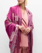 Image 2 of 3: Pierre-Louis Mascia Multi-Color Patterned Silk Shawl