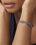 Image 2 of 5: LAGOS Sterling Silver Blue Caviar Ultramarine Ceramic Coil Bracelet