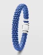 Image 4 of 5: LAGOS Blue Caviar Ultramarine Ceramic Bead 9mm Rope Bracelet