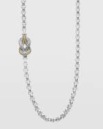 Image 1 of 4: LAGOS Newport 4-Station 4mm Rolo Chain Link Necklace