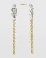 Image 4 of 4: LAGOS Newport Diamond 50mm Tassel Earrings