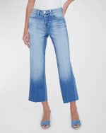 Image 5 of 5: L'Agence Wanda High-Rise Crop Wide-Leg Jeans