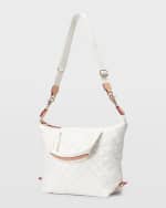 Image 3 of 5: MZ WALLACE Sutton Deluxe Small Metallic Top-Handle Bag