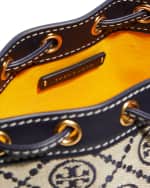 Image 5 of 6: Tory Burch T-Monogram Jacquard Mini Bucket Bag