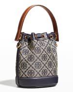 Image 3 of 6: Tory Burch T-Monogram Jacquard Mini Bucket Bag