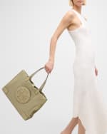 Image 3 of 6: Tory Burch Ella Logo Recycled Nylon Tote Bag