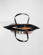 Image 4 of 6: Burberry Check E-Canvas Tote Bag