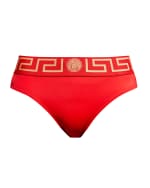 Image 1 of 5: Versace Greca Border Bikini Briefs