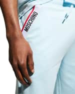Image 5 of 5: Moschino Men's Logo-Trim Home Jogger Pants