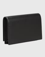 Image 3 of 5: Saint Laurent Kate Small Tassel YSL Wallet on Chain in Grained Leather