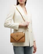 Image 2 of 6: Saint Laurent Envelope Triquilt Small YSL Shoulder Bag in Grained Leather