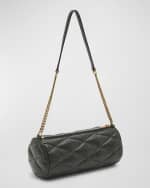 Image 4 of 6: Saint Laurent Sade Mini YSL Tube Shoulder Bag in Quilted Smooth Leather