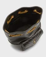 Image 5 of 6: Saint Laurent Joe Mini YSL Bucket Bag in Smooth Leather