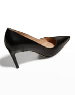 Image 4 of 5: Stuart Weitzman Stuart Leather Stiletto Pumps